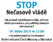 Velký sněm má Velký smysl. Přijďte 19. ledna do Národního domu